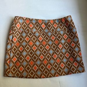 urban outfitters multi colored mini skirt